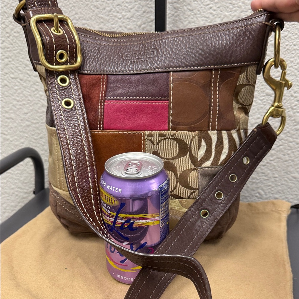 Coach Bleeker Patchwork Leather Crossbody Bag - Picture 9 of 12
